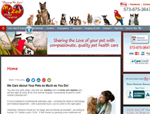 Tablet Screenshot of myzooanimalhospital.com